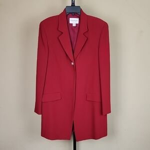 Emanuel Ungaro Women's Cranberry Red Blazer Size 8, Like New